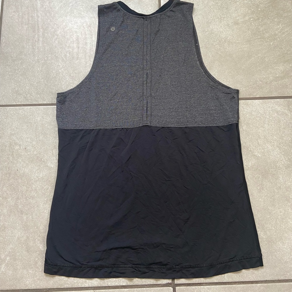 Lululemon Mens Grey & Black Muscle Shirt